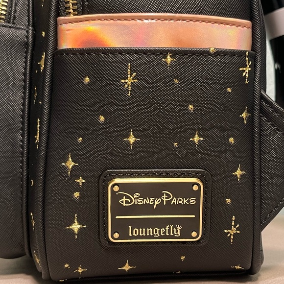 WDW 50TH ANNIVERSARY Collection Matte Black & Rose Gold Castle Mini Backpack - Picture 8 of 10
